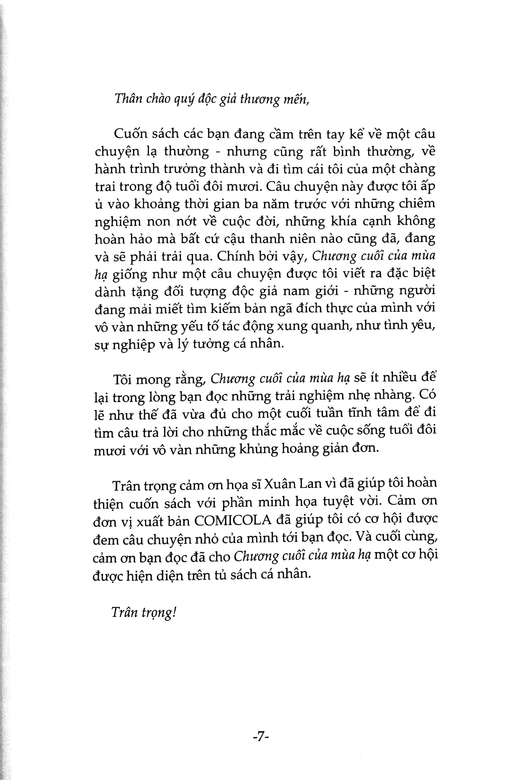 Chương Cuối Của Mùa Hạ