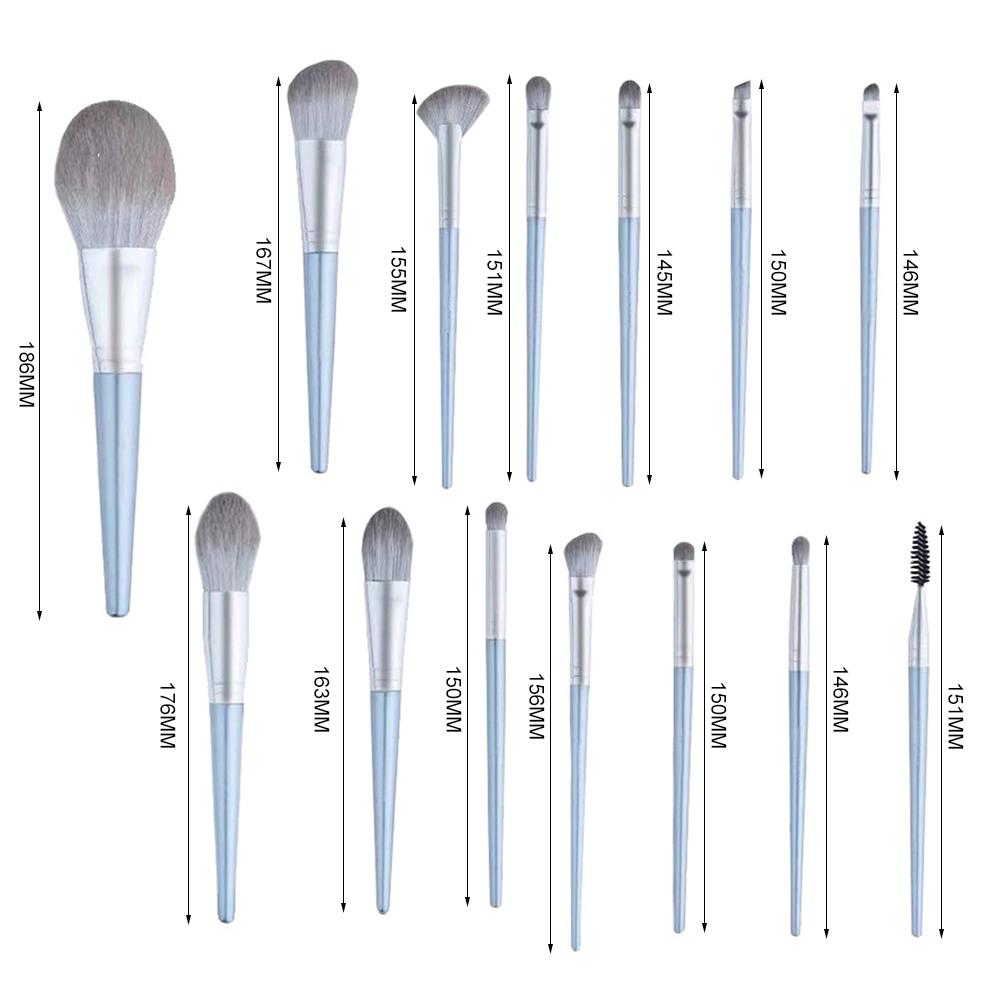 Bộ cọ trang điểm 14 cái bằng lông tổng hợp cao cấp mềm mịn và không gây dị ứng
