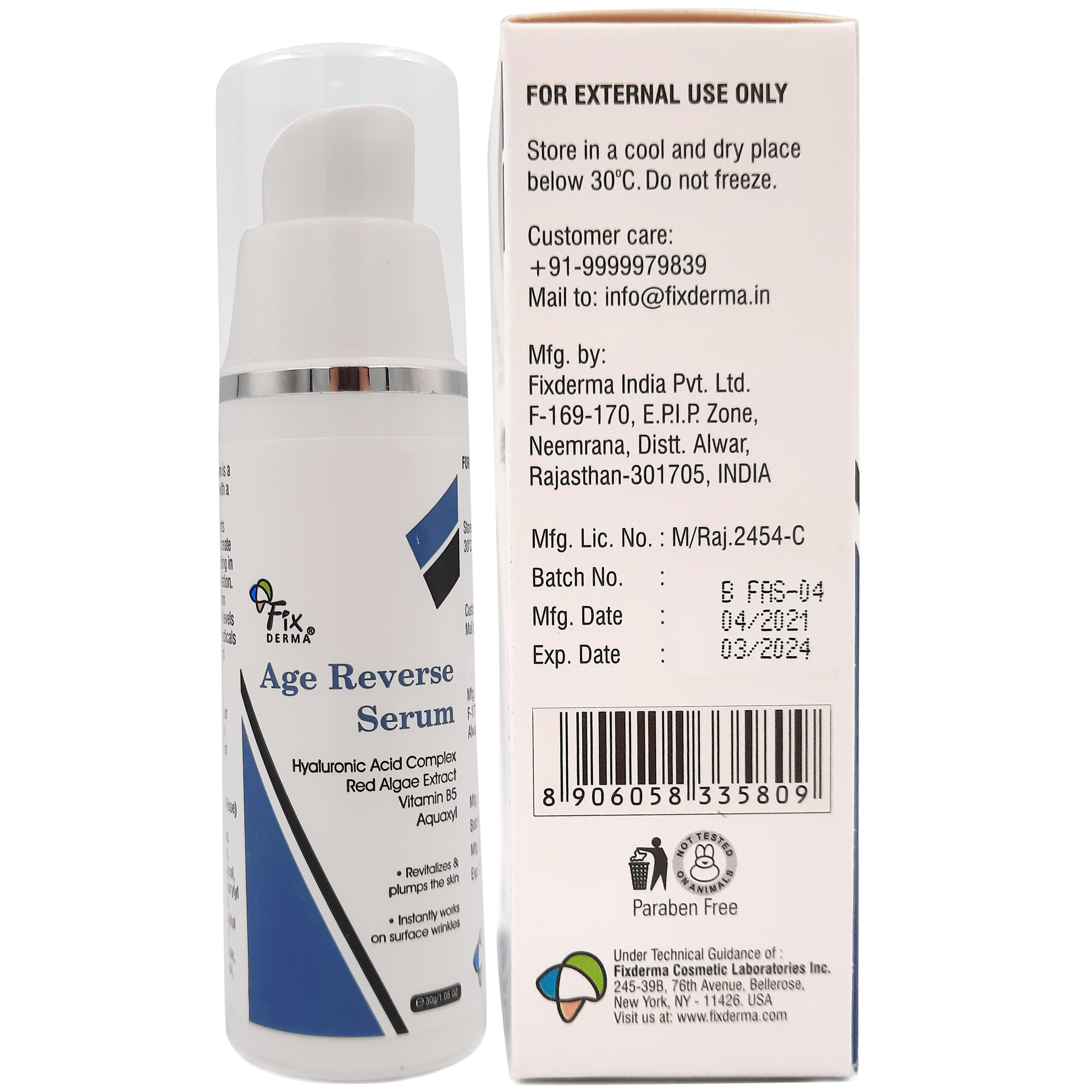Serum Phục Hồi Da FIXDERMA Age Reverse Chống Lão Hóa Tái Tạo Da Giúp Da Săn Chắc Và Thu Nhỏ Lỗ Chân Lông 30ml - Hùng Lợi