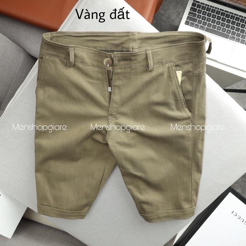 Quần short nam kaki co giãn