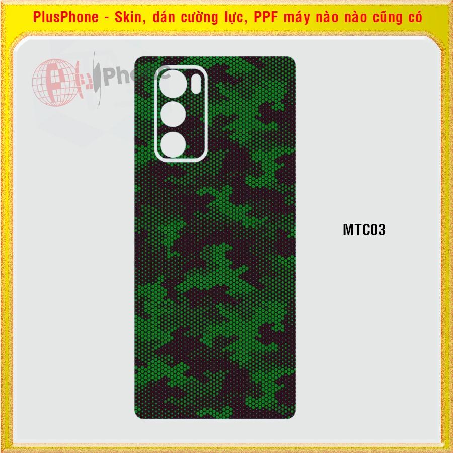 Dán Skin cho điện thoại LG Wing 5G màu matrix camo