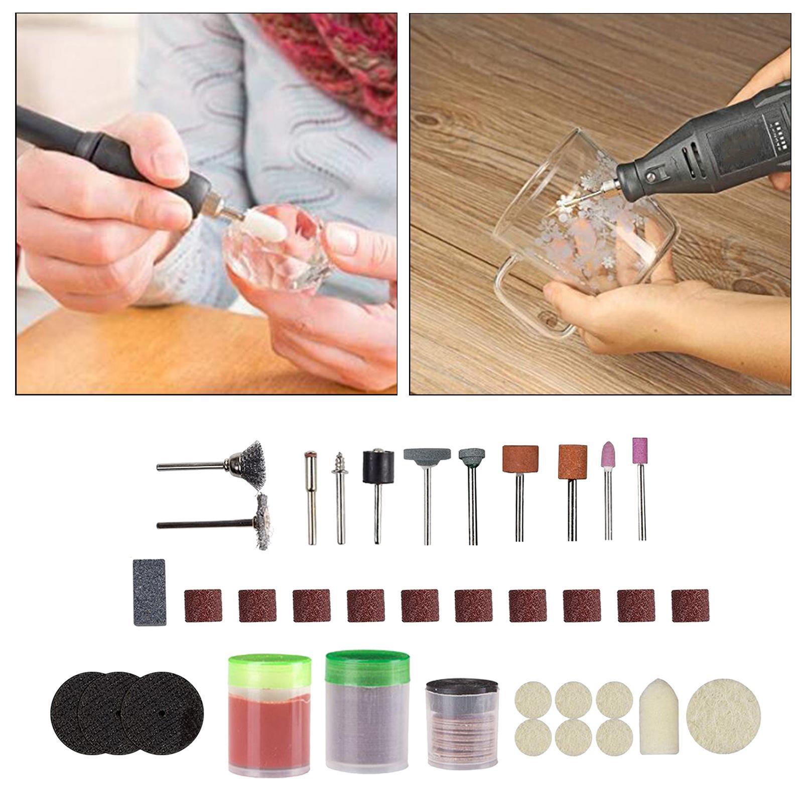 105Pcs Mini Rotary Tool Kit Electric Grinder Accessories Sanding Polishing