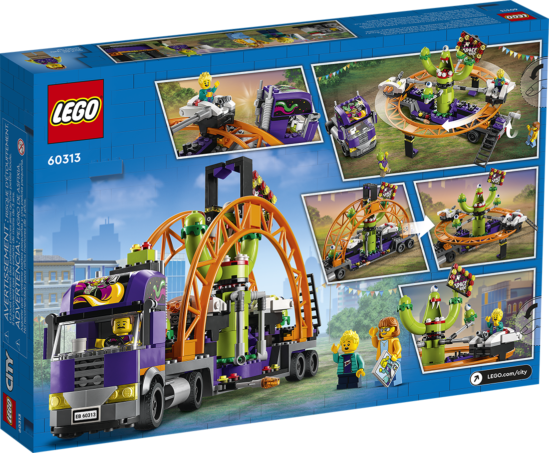 LEGO City 60313 Xe Tải Giải Trí Du Hành Không Gian (432 chi tiết)
