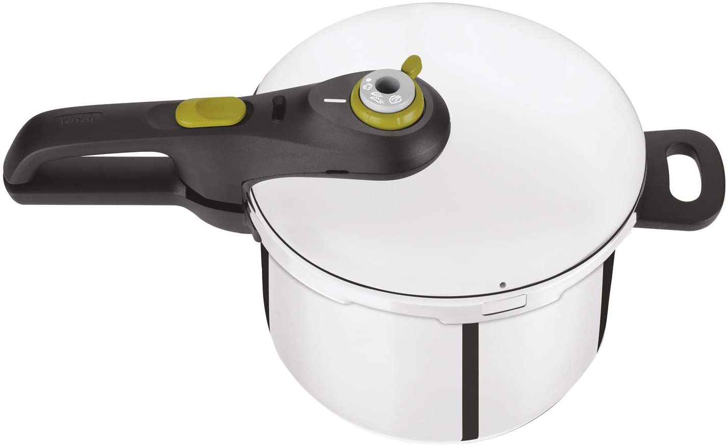 Nồi áp suất cơ inox Tefal Secure - Dung tích 4L/6L - Hệ thống khóa và van xả an toàn - Tay cầm bằng nhựa cách nhiệt - Hàng chính hãng