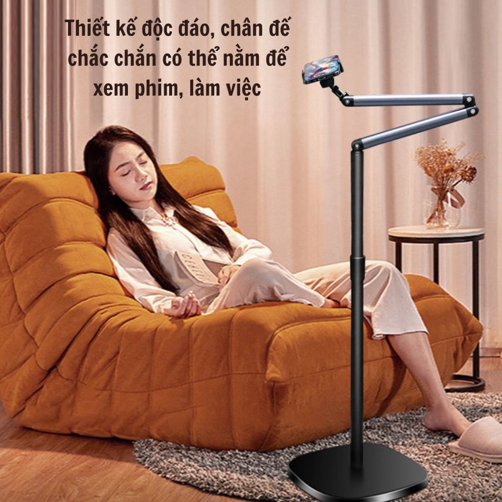 Giá đỡ điện thoại đa năng xoay đa góc L01 - Tripod điện thoại quay video, chụp ảnh, livestream hợp kim nhôm chắc chắn - Hàng chính hãng