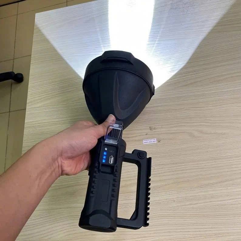 Đèn Pijn Cầm Tay Siêu Sáng Pin Trâu – Chiếu Xa 500m, Có Đèn Hông, Dùng Khi Mất Điện, Loại Xịn Siêu Bền , đèn trang trí