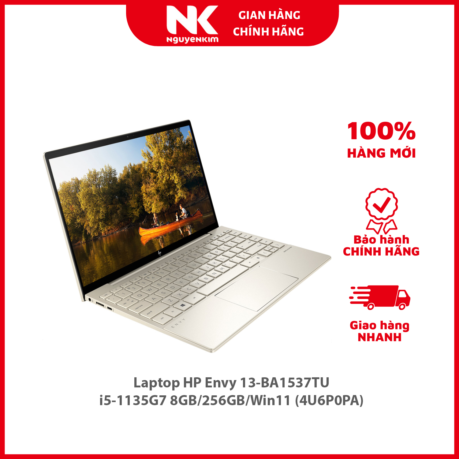 Laptop HP Envy 13-BA1537TU i5-1135G7 8GB/256GB/Win11 (4U6P0PA) - Hàng chính hãng