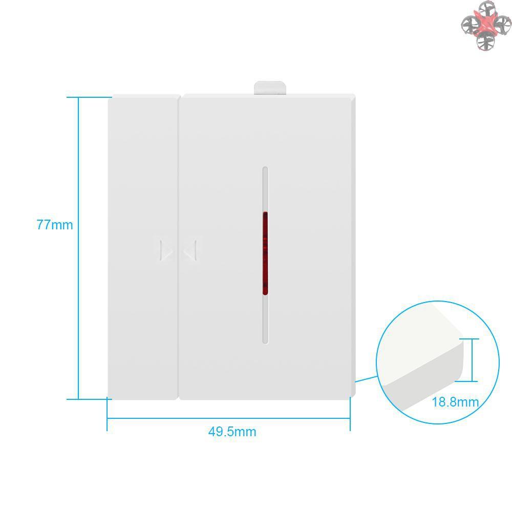 CTOY 5PCS SONOFF DW1 Sensor 433Mhz Door Window Alarm Sensor Wireless Automation Anti-Theft Alarm Compatible With RF Bridge For Smart Home Security Alarm System