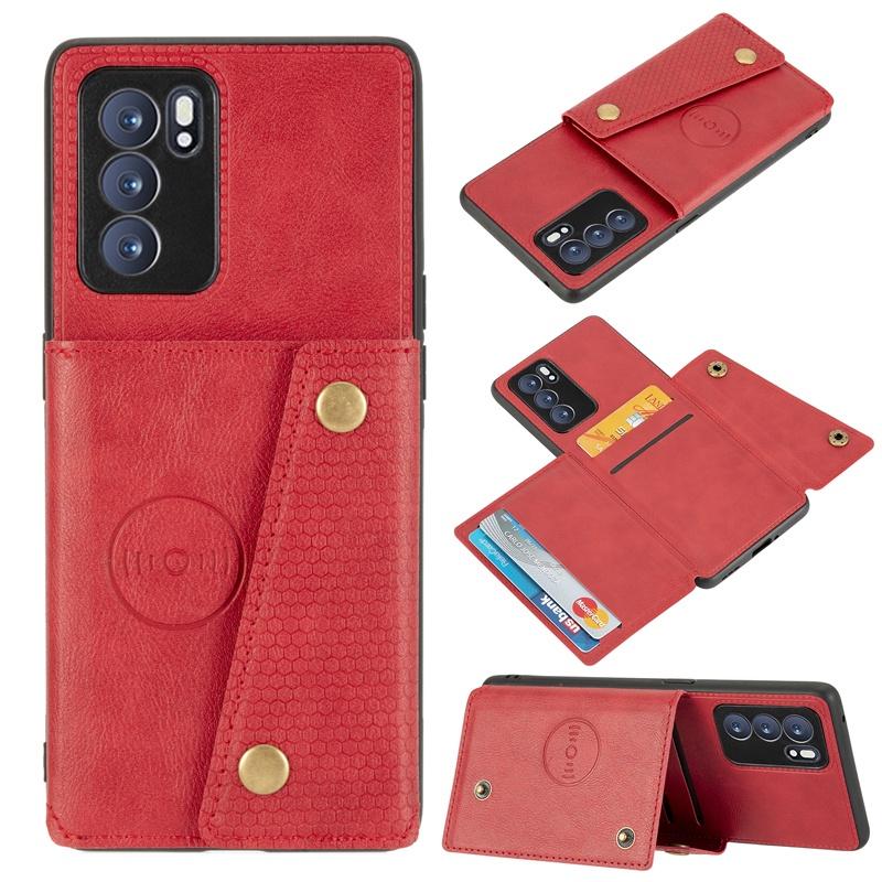 Ốp lưng điện thoại dạng ví da lật dành cho OPPO FIND X2 LITE X2 NEO RENO 4 PRO 5G RENO 5 PRO RENO 6 Pro+
