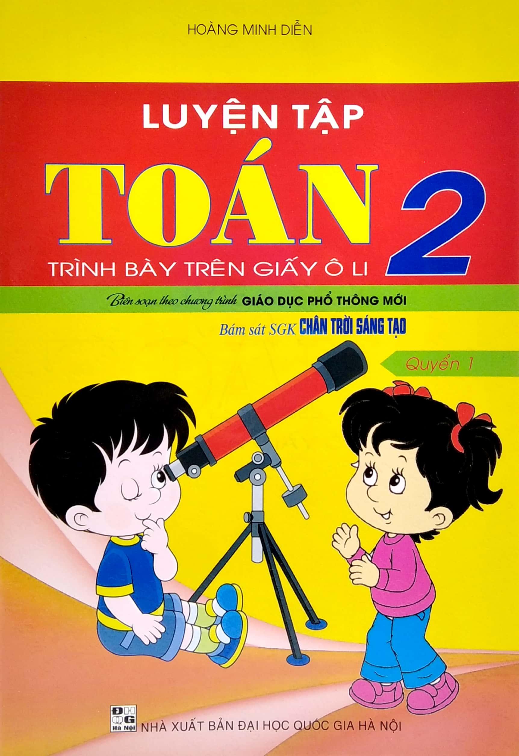 Luyện Tập Toán 2 - Quyển 1 - Trình Bày Trên Giấy Ô Li