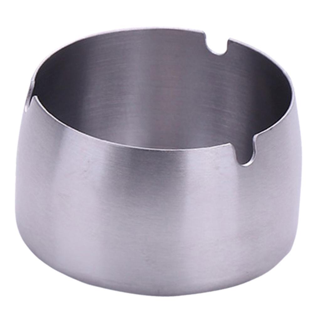 Windproof Ashtray Stainless Steel Cigar Ash Tray for Home Office