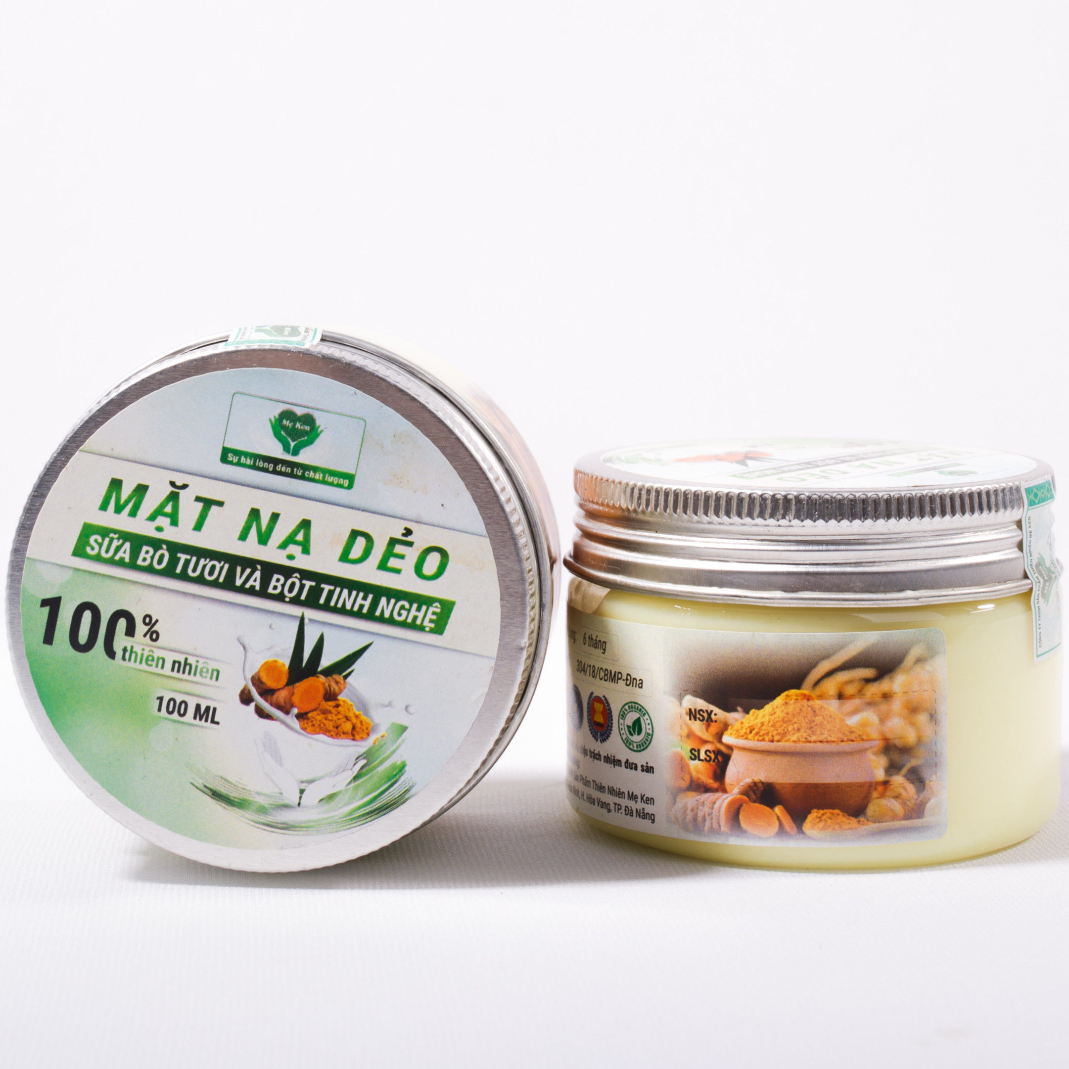 MẶT NẠ DẺO SỮA BÒ TƯƠI VÀ BỘT NGUYÊN CHẤT MẸ KEN-Hũ 100ml