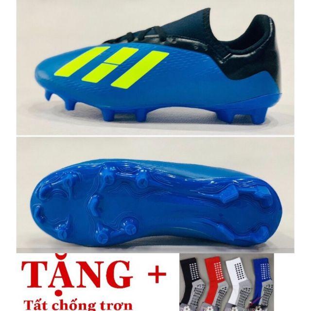 Giày đá bóng giá rẻ/GIÀY ĐÁ BÓNG ĐINH TO CAO CẤP X 18.3 -KÈM Balo,Rút +Tất