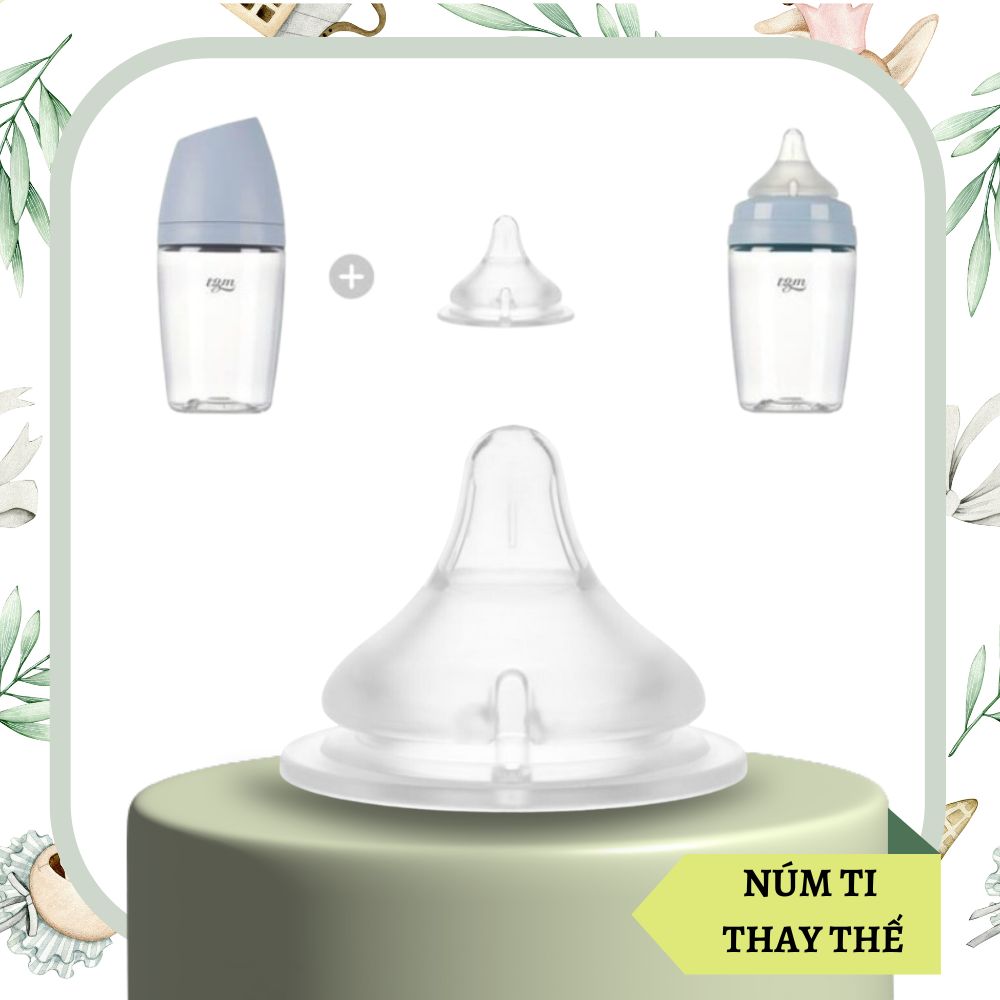 Núm ti thay thế bình sữa TGM (Thay thế được bình sữa Avent natural)- Chính hãng nhập Hàn