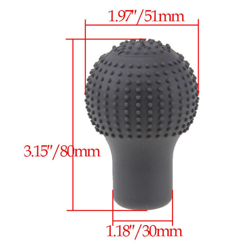 Auto Car Soft Silicone Non Slip Round Shift Knob Gear Stick Cover
