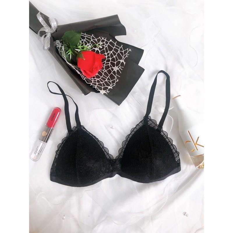 Gaia black - Set lót ren không gọng mút mỏng