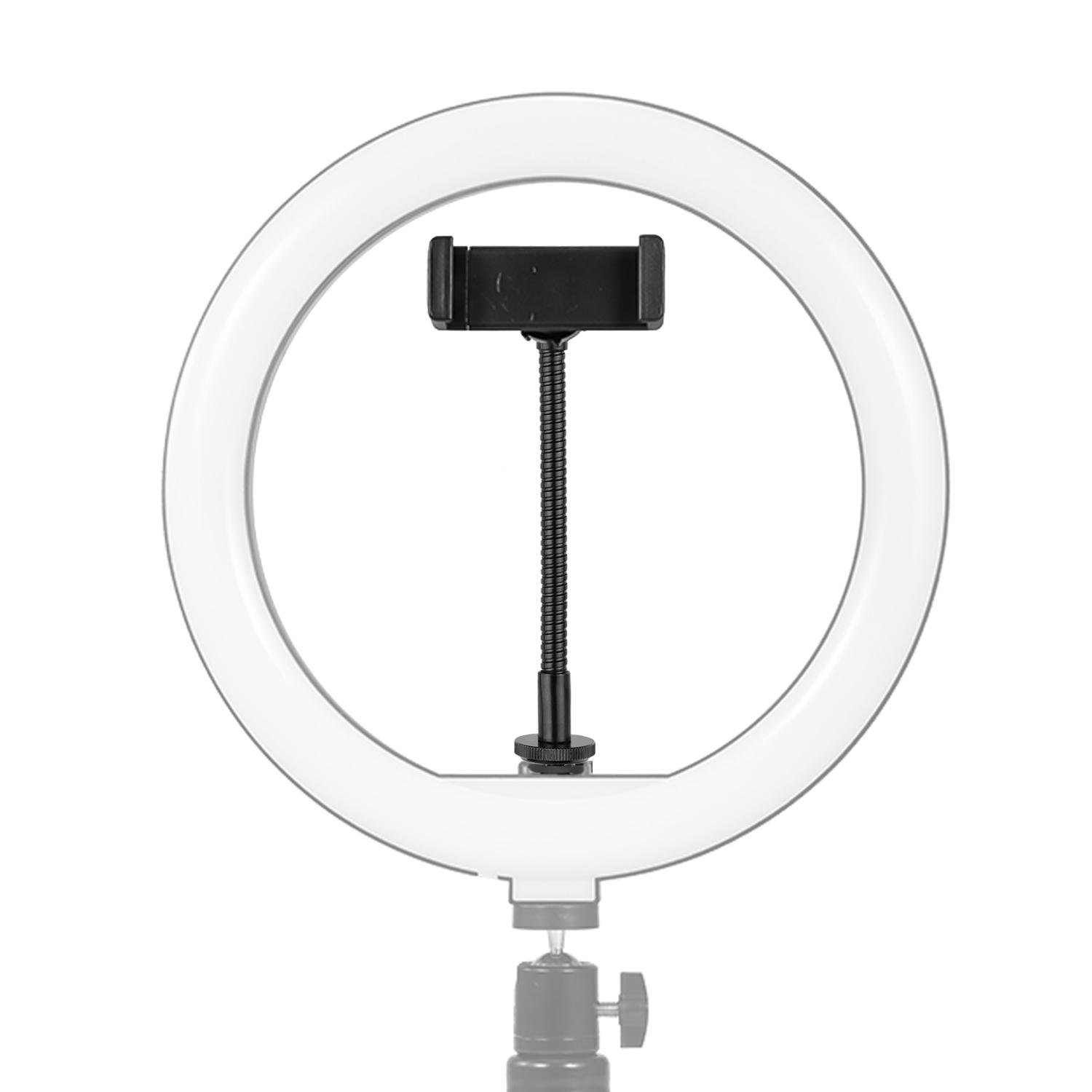 Giá đỡ kẹp điện thoại có thể gập lại đèn LED vòng sáng trên điện thoại thông minh Tương thích với iPhone