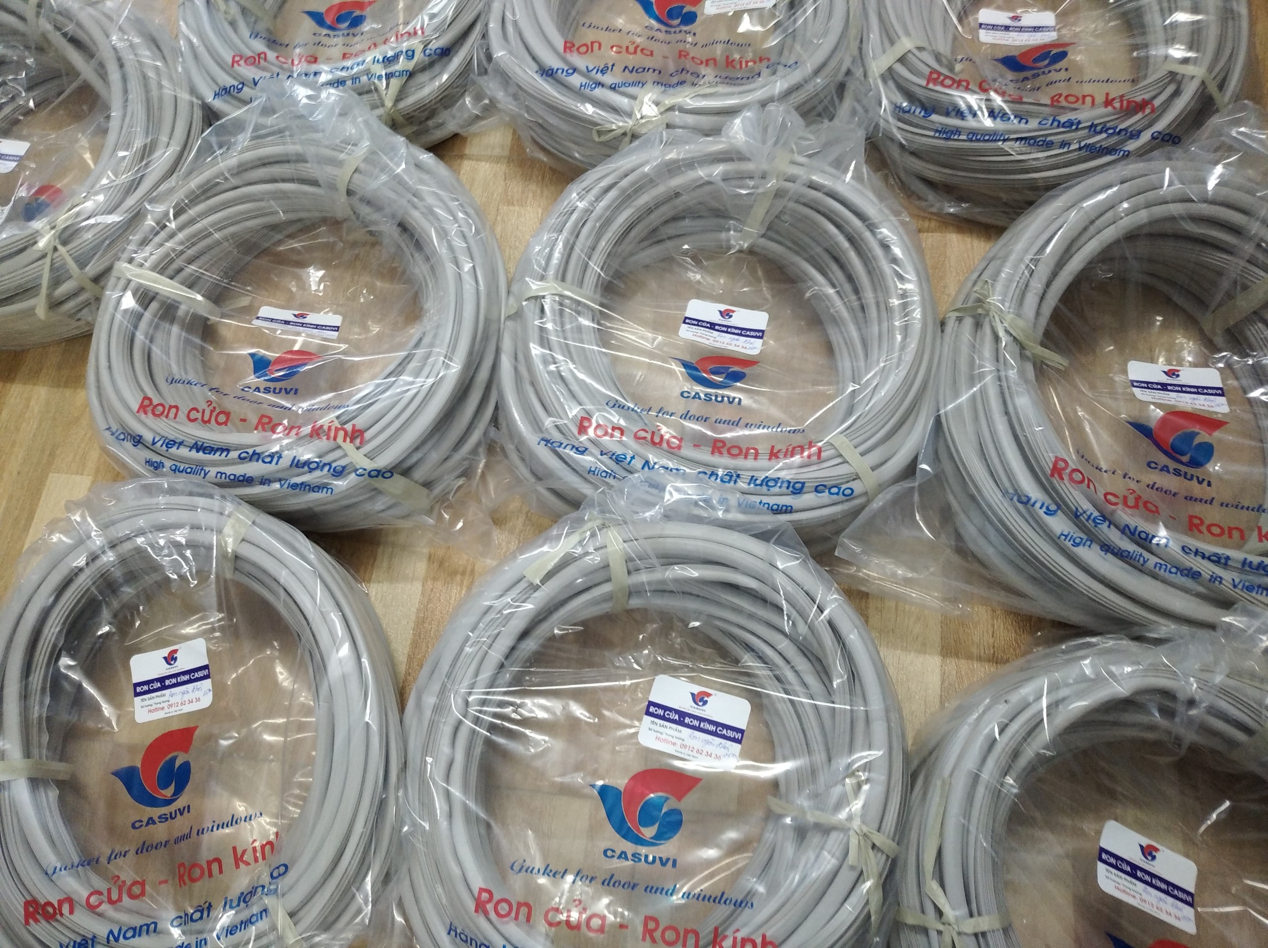 Ron Ngăn Khói Cửa Thép Cửa Chống Cháy Cuộn 25m - Hiệu CASUVI Hàng Việt Nam Chất Lượng Cao