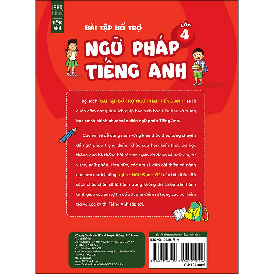 Bài Tập Bổ Trợ Ngữ Pháp Tiếng Anh Lớp 4