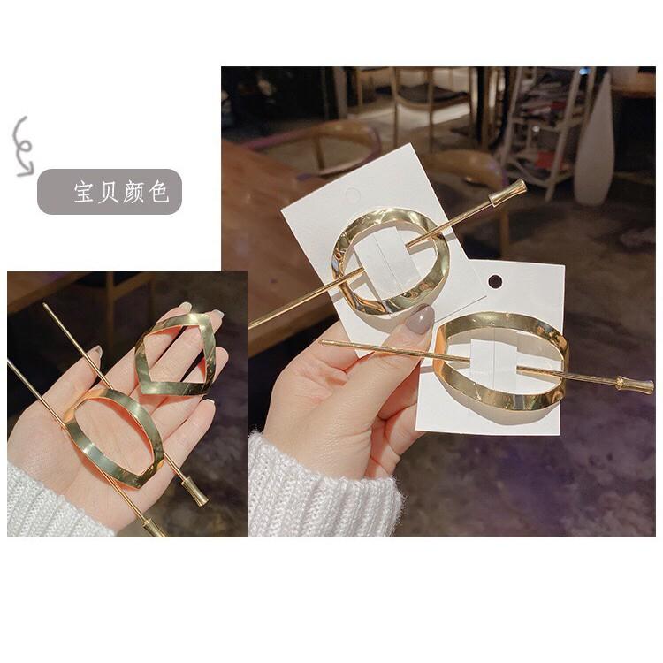 KẸP TÓC KIM LOẠI PHỐI TRÂM CÀI SIÊU SANG HOT TREND Tatitava