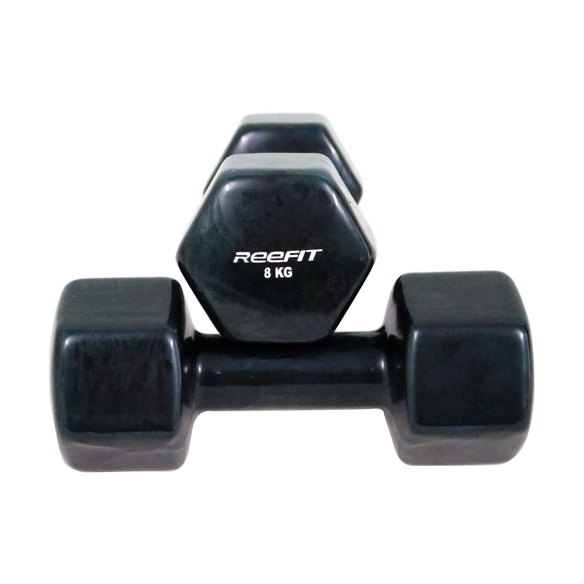 Tạ tay cao su 7kg Reefit màu đen
