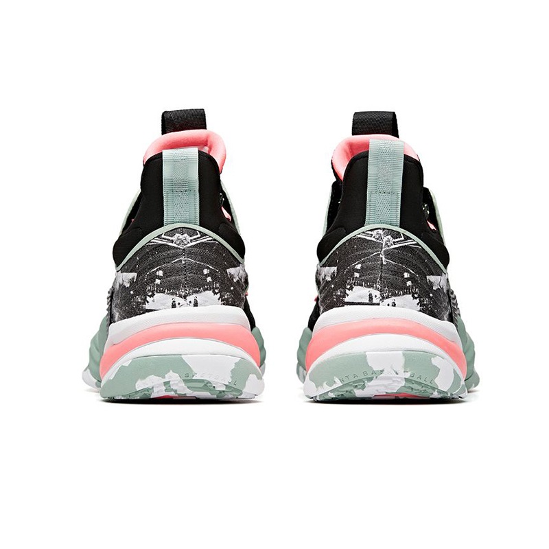 Giày bóng rổ nam Anta SHOCK THE GAME 4.0 Black/Green/Pink 812031105-1