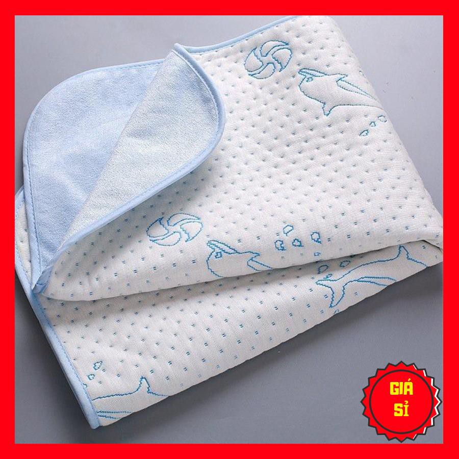 Tấm lót chống thấm coton 4 lớp đa chiều cho bé