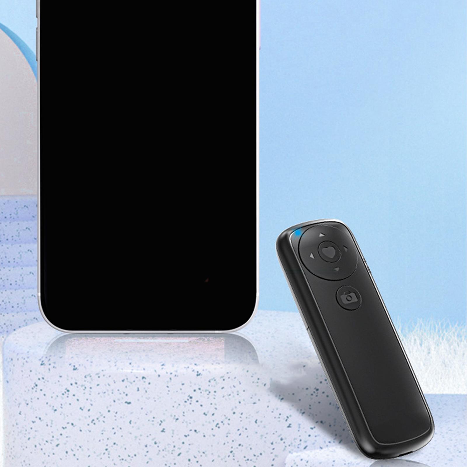 Bluetooth Shutter Remote Control Selfie Button Clicker for Most Smartphones