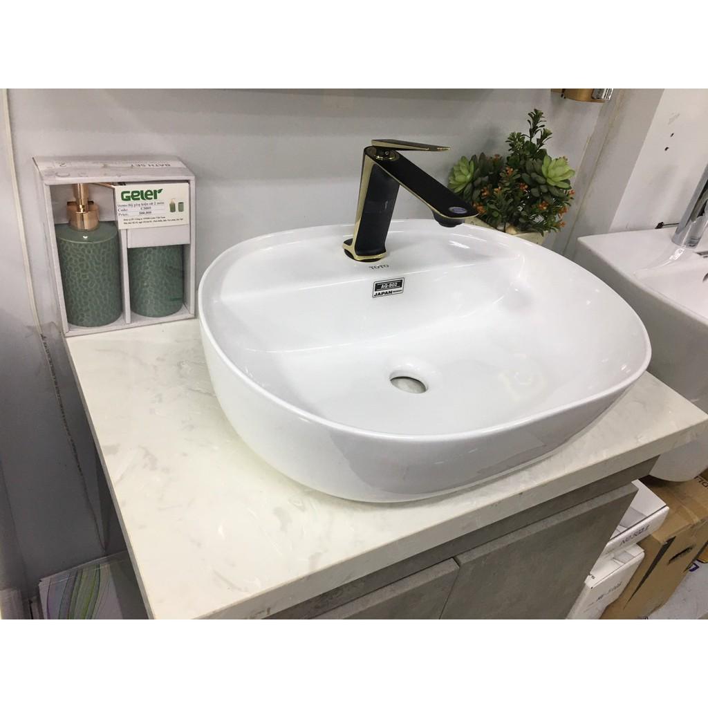 Vòi lavabo rửa mặt nóng lạnh Aqua nano đen