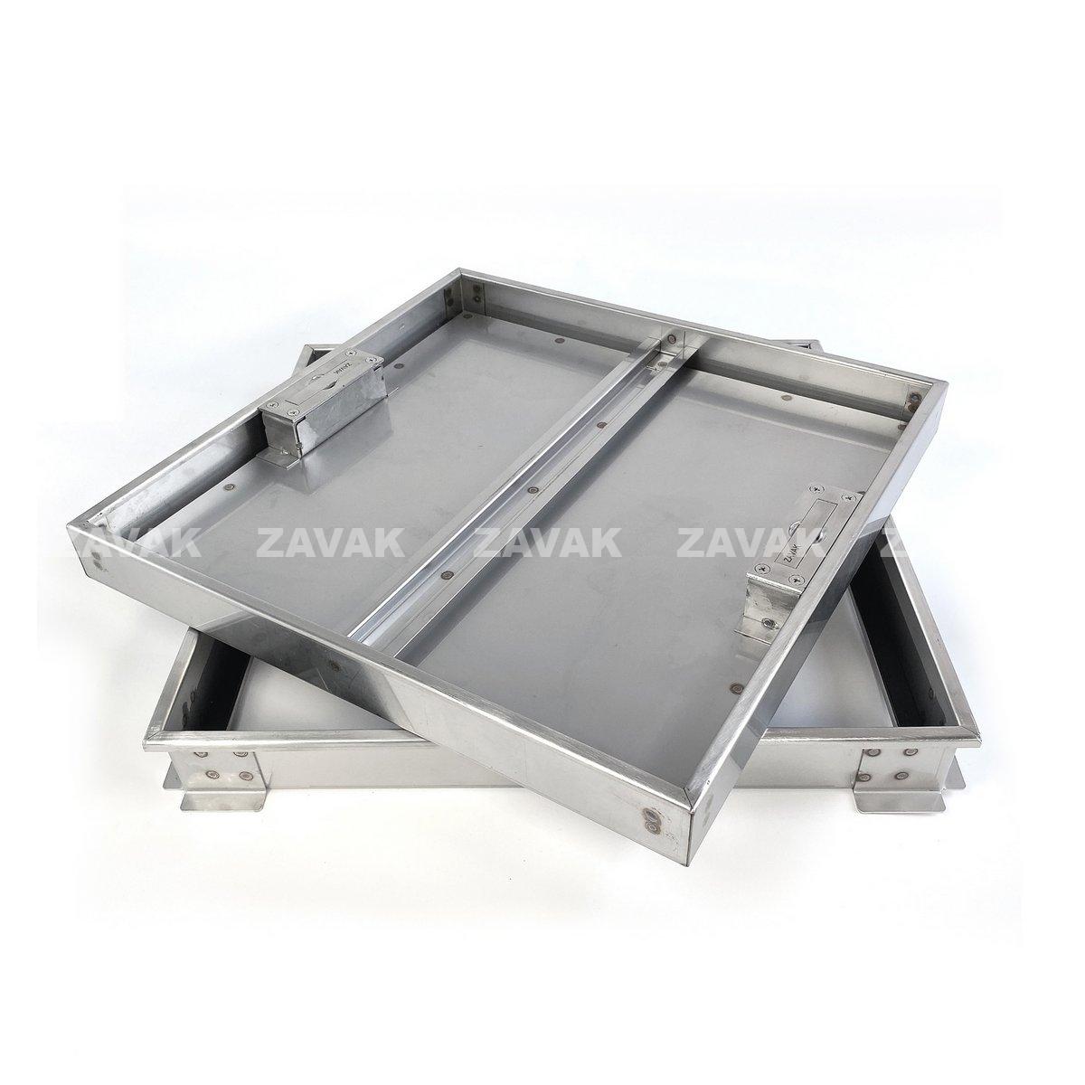 Nắp bể nước ngầm Zavak MHI-45 dùng trong nhà, KT45x45cm, lát gạch dày 2cm, chịu tải xe máy, inox 304