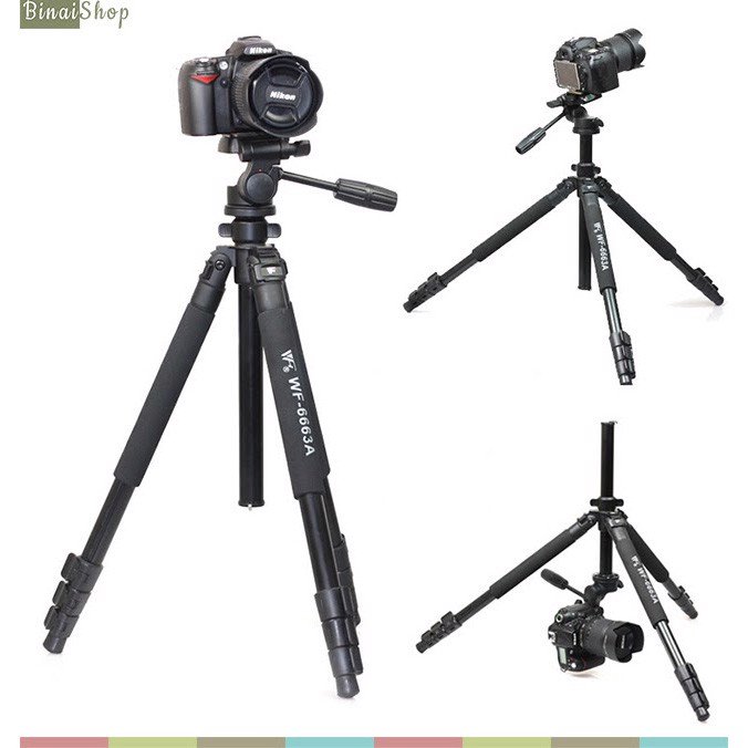 Weifeng WF-6663A - Chân Máy Ảnh Tripod- Hàng chính hãng