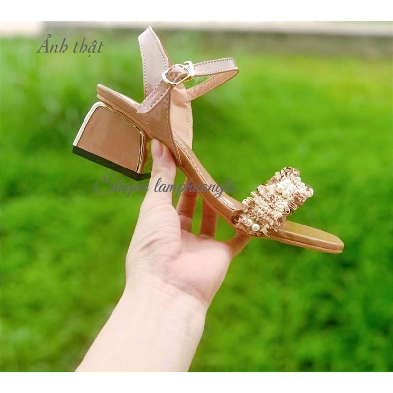 Giày sandal cao gót nữ 4p GNS4p