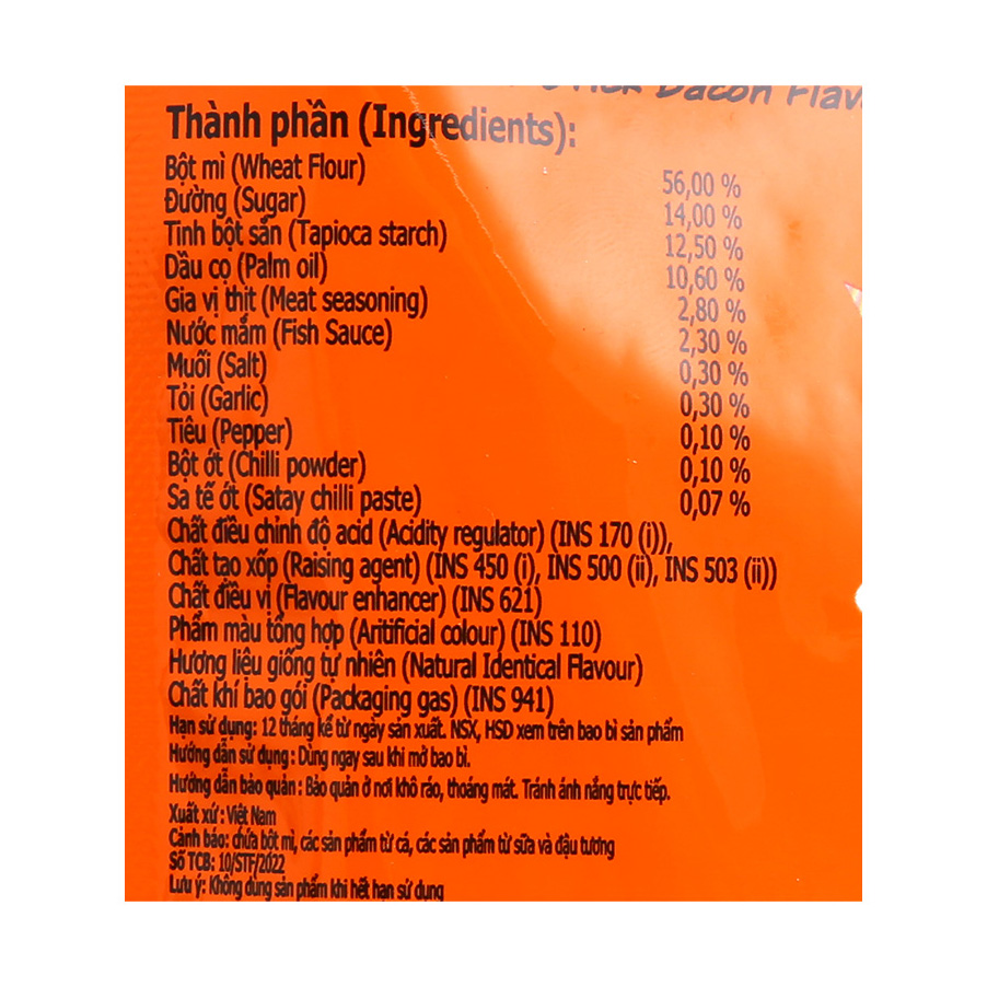 Combo 13 gói Bánh Que Vị Thịt Xông Khói Dorkbua 20g