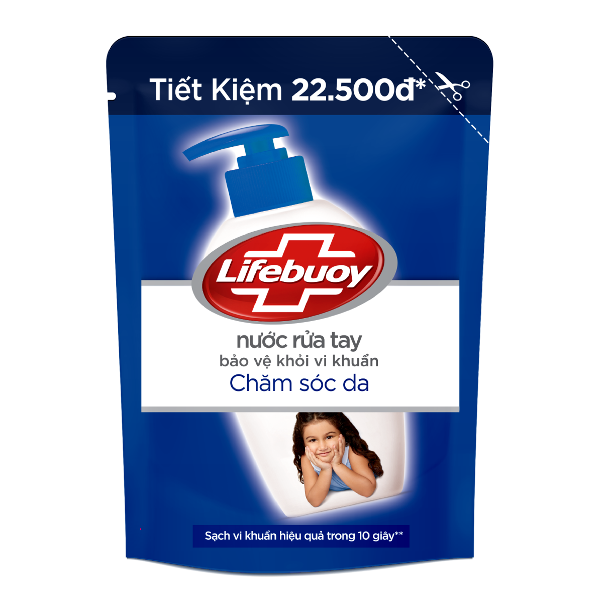 Combo 2 Nước rửa tay Lifebuoy sữa dưỡng ẩm túi 400g
