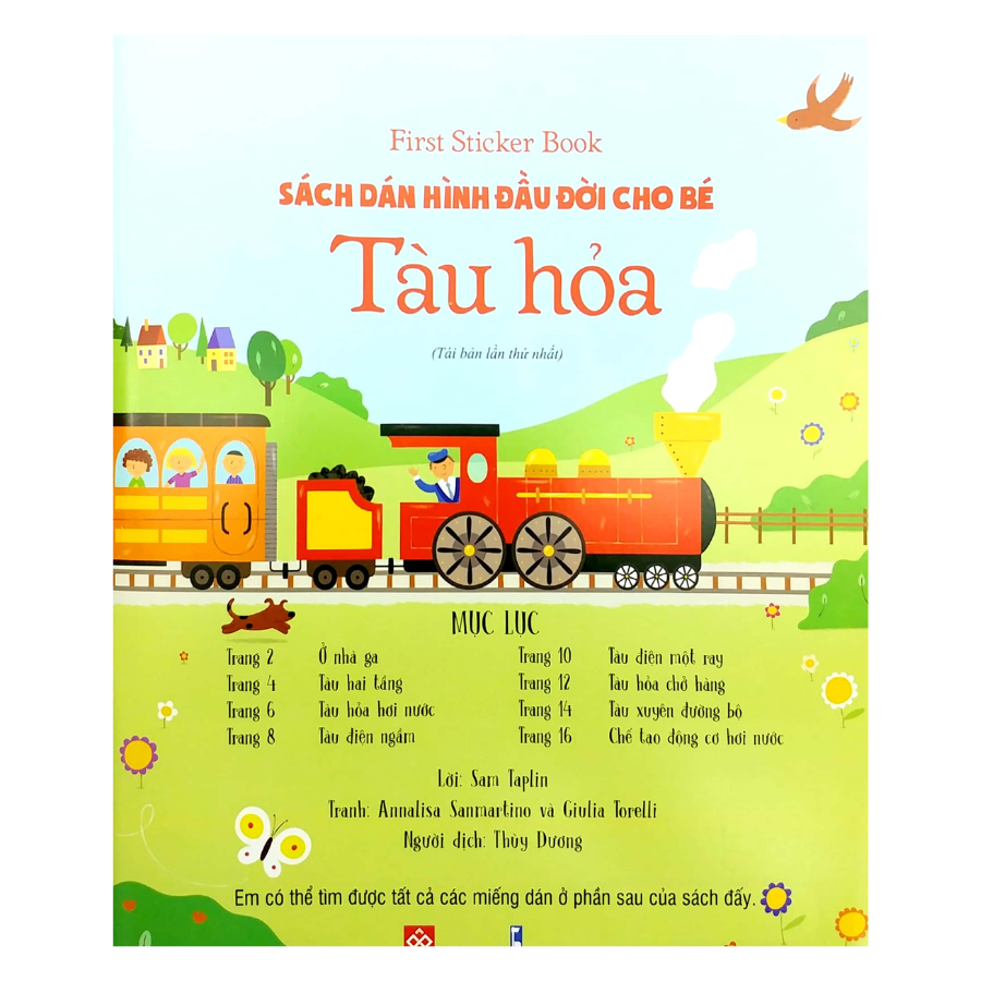 First Sticker Book - Sách Dán Hình Đầu Đời Cho Bé - Tàu Hỏa 75N