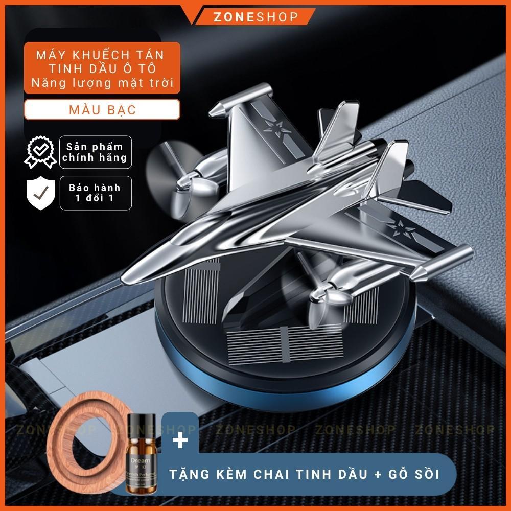 TINH DẦU Ô TÔ Năng Lượng Mặt Trời ZONEHOUSE hình Máy Bay Chiến Đấu [Tặng kèm tinh dầu thơm