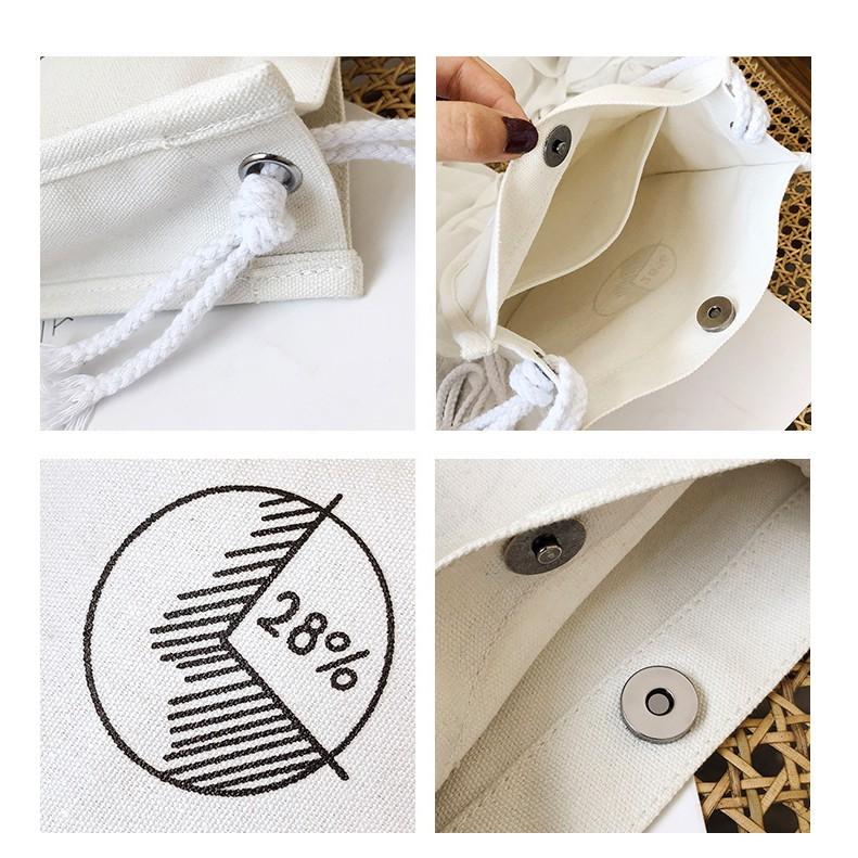 Casual Versatile Canvas Crossbody Bag Strap Student Shoulder Canvas Bag Small Bag Mobile Phone Bag