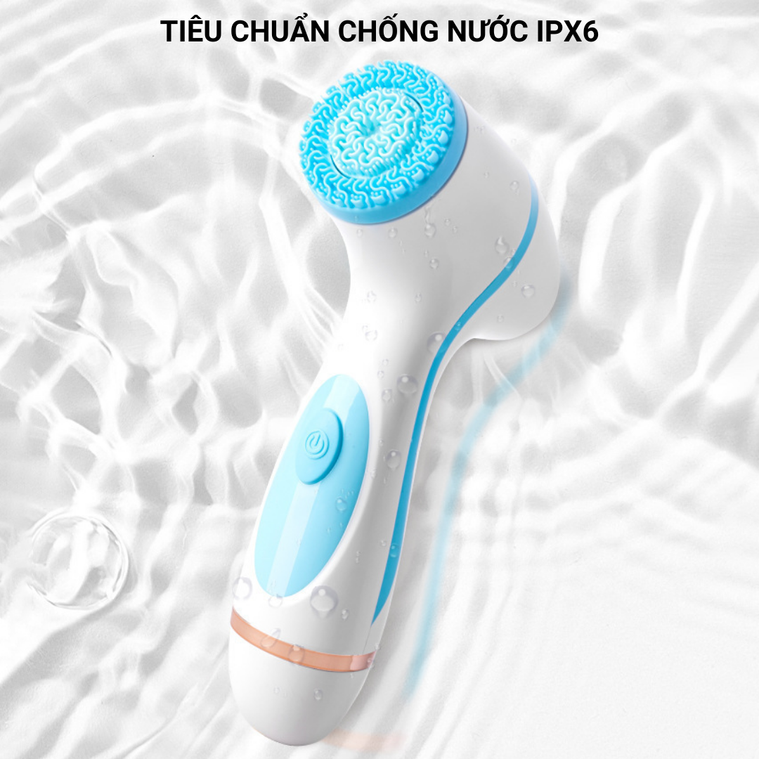 Máy Rửa Mặt Siêu Sạch Spin Facial Brush Cao Cấp-Xoay 360 Độ