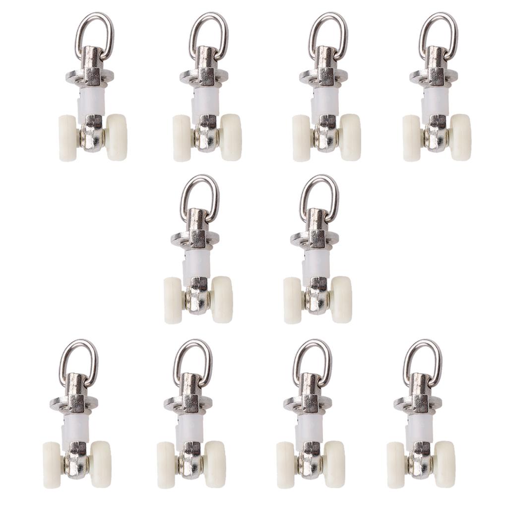 10 Mảnh Hợp Kim Rèm Theo Dõi Tàu Lượn đường Sắt Trượt Bánh Xe Con Lăn