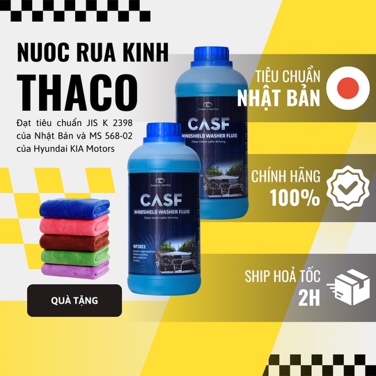 Nước rửa kính ô tô chính hãng THACO 2 lít