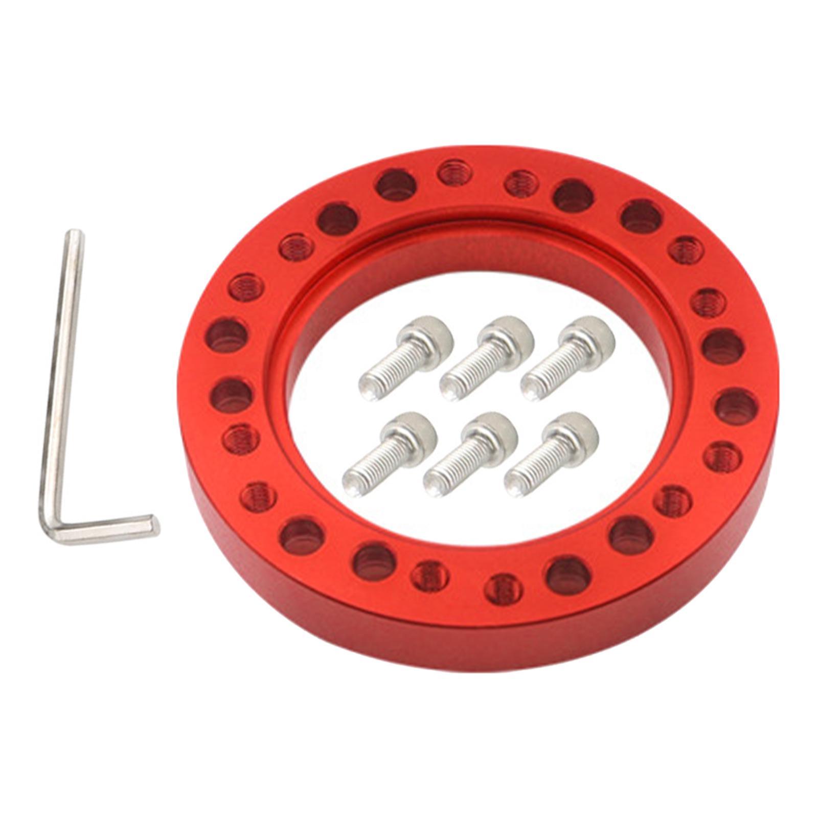 Car Steering Wheel Hub Adapter Spacer W/ 6 Screws Conversion Spacer Racing Car