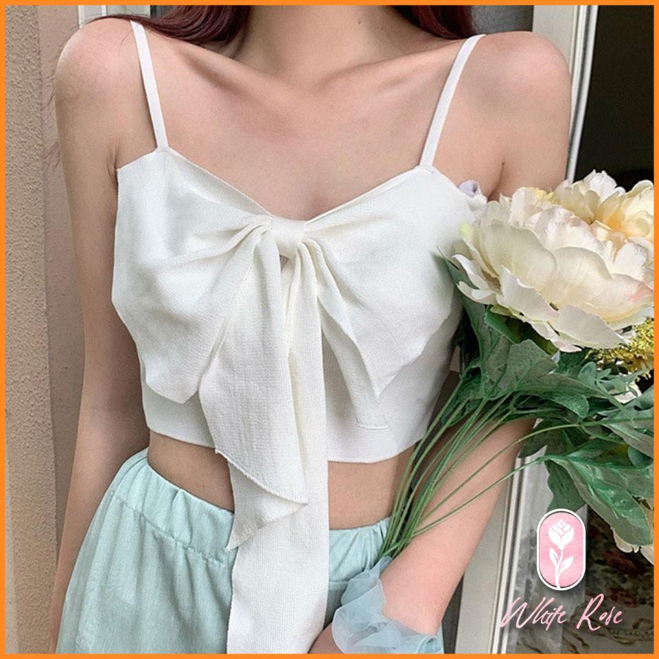 Áo 2 dây phối nơ thời trang quyến rũ dành cho nữ