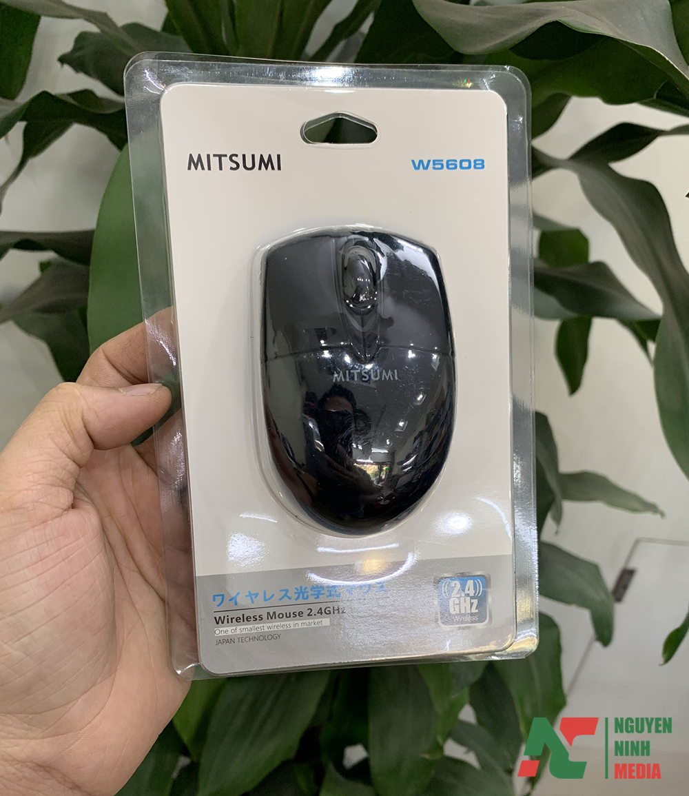 Chuột Không Dây Mini Mitsumi W5608, Nhỏ Gọn, Thích Hợp Cho Người Bàn Tay nhỏ, Trẻ Em Học Online, - Hàng Chính Hãng