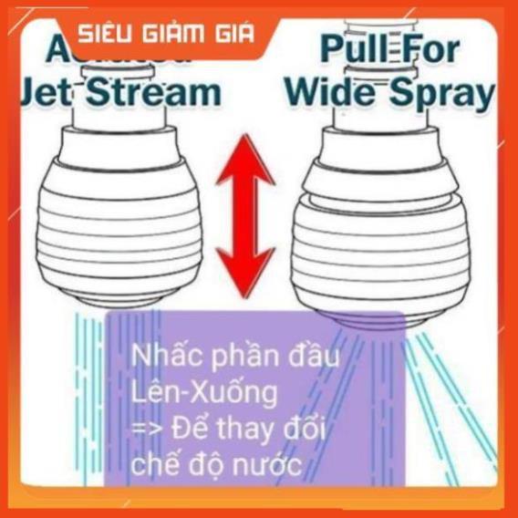 ĐẦU VÒI RỬA TĂNG ÁP ĐIỀU HƯỚNG 360 độ 206785