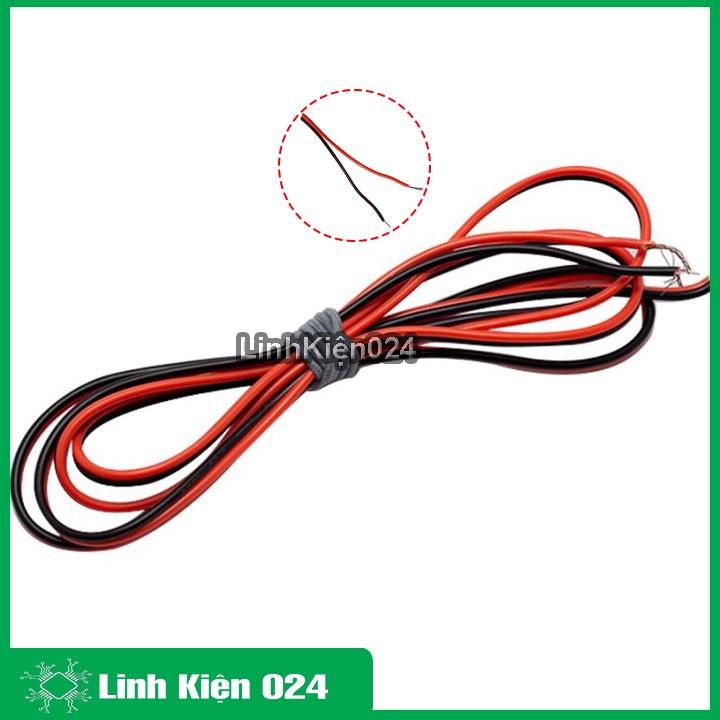 Cuộn 100 mét dây điện đôi 24AWG lõi nhiều sợi, vỏ bọc cách điện tốt