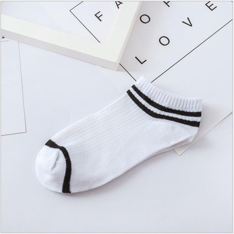 Combo 3 đôi vớ cổ ngắn unisex phong cách Hàn Quốc Tất nam nữ cotton thoáng khí