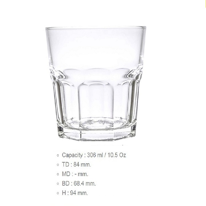 Ly Thủy Tinh Central Lùn 300ml Thủy Tinh Cao Cấp