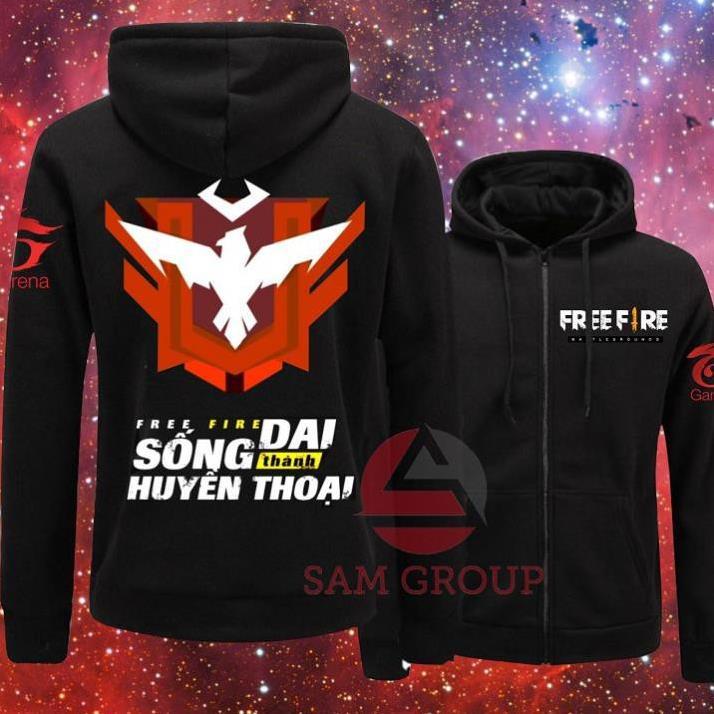 - Áo khoác Free Fire-áo khoác đen FF /gia tốt nhất - hình in cực chất