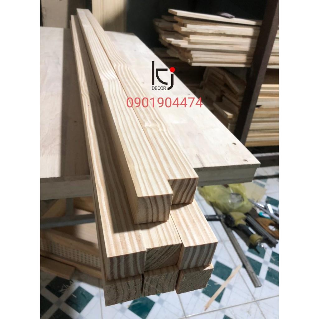 - THANH GỖ THÔNG DÀI 80x3x2CM LÁNG MỊN 4 MẶT