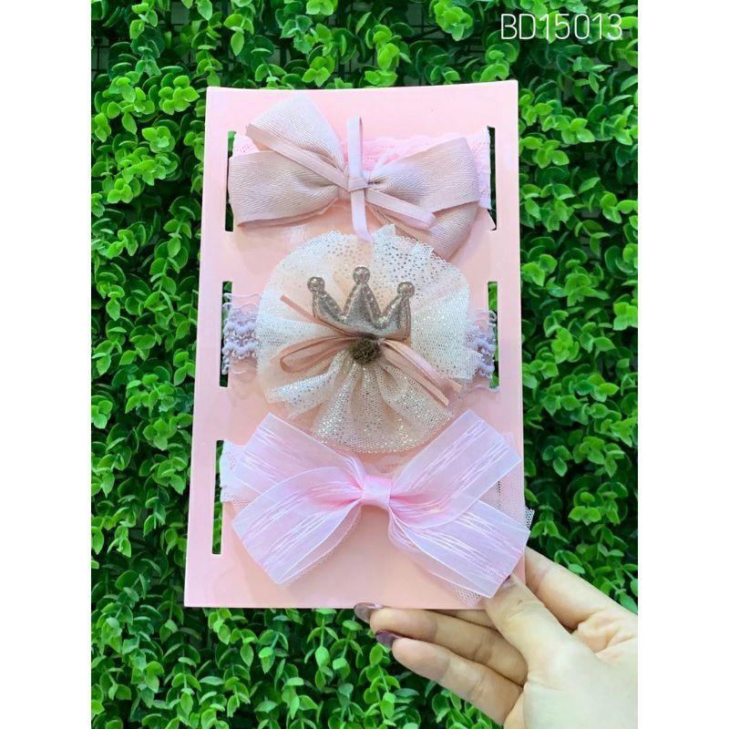 Set 3 băng đô, Turban dễ thương phong cách Hàn Quốc cho bé